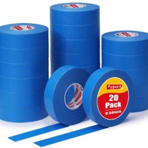 Blue Painter’s Tape – 20 Rolls, 0.94 in (Total 1,100 yd)