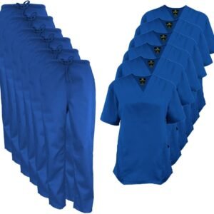 Women’s Scrub Set (Top & Pants), 6-Pack