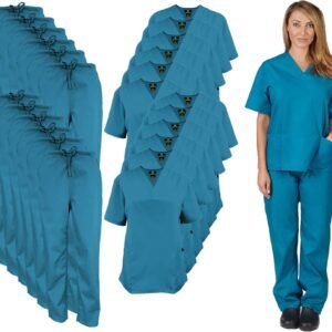 Women’s Scrub Set (Tops & Pants), 12-Pack