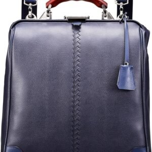 Men’s Vertical Leather Travel Bag – Made in Japan