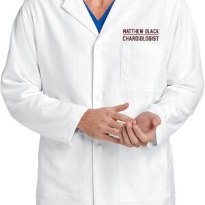 Custom Embroidered Lab Coats for Men & Women Your Name Text Medical Laboratory Coat