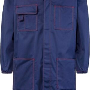 Mens Laboratory Coat DIY Workshop Long Jacket Warehouse Workwear Overcoat Adult Lab Coat
